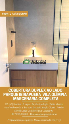 Imagem Apartamento com 3 Quartos à Venda, 216 m² em Vila Olímpia - São Paulo