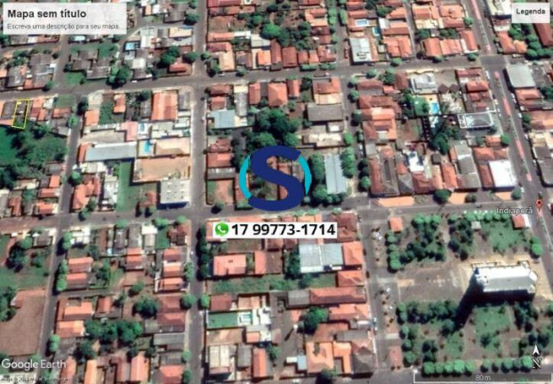 Terreno à Venda, 250 m² em Centro - Indiaporã