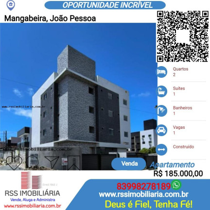 Imagem Apartamento com 2 Quartos à Venda, 53 m² em Mangabeira - João Pessoa Imagem Apartamento com 2 Quartos à Venda, 53 m² em Mangabeira - João Pessoa