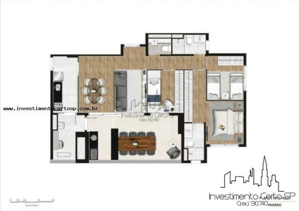 Imagem Apartamento com 3 Quartos à Venda, 108 m² em Ipiranga - São Paulo
