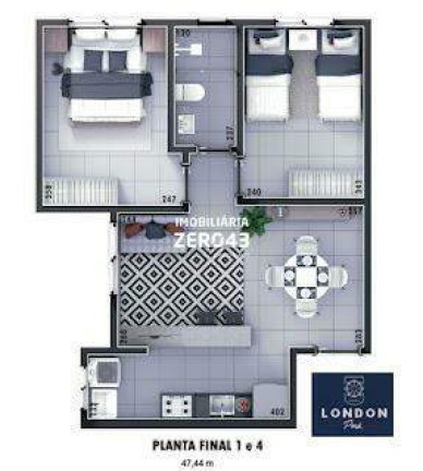 Imagem Apartamento com 2 Quartos à Venda, 47 m² em Jardim Maria Celina - Londrina Imagem Apartamento com 2 Quartos à Venda, 47 m² em Jardim Maria Celina - Londrina