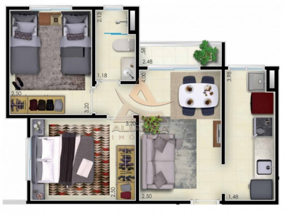 Imagem Apartamento com 2 Quartos à Venda, 44 m² em Ipiranga - Ribeirão Preto Imagem Apartamento com 2 Quartos à Venda, 44 m² em Ipiranga - Ribeirão Preto
