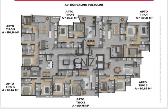 Imagem Apartamento com 2 Quartos à Venda, 80 m² em Perequê - Porto Belo
