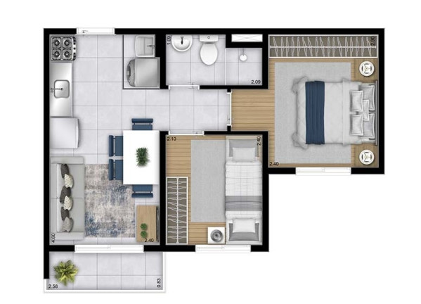 Imóvel com 2 Quartos à Venda, 32 m² em Jardim Pirituba - São Paulo