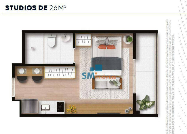Apartamento com 1 Quarto à Venda, 26 m² em Alto Da Boa Vista - São Paulo