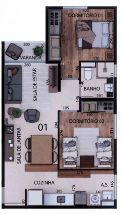 Imagem Apartamento com 2 Quartos à Venda, 5.096 m² em Residencial Nova Era - Valinhos