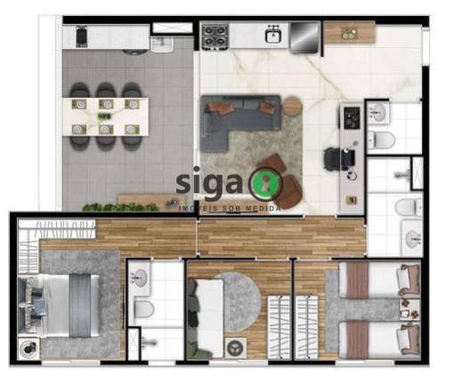 Imagem Apartamento com 3 Quartos à Venda, 74 m² em Barra Funda - São Paulo Imagem Apartamento com 3 Quartos à Venda, 74 m² em Barra Funda - São Paulo