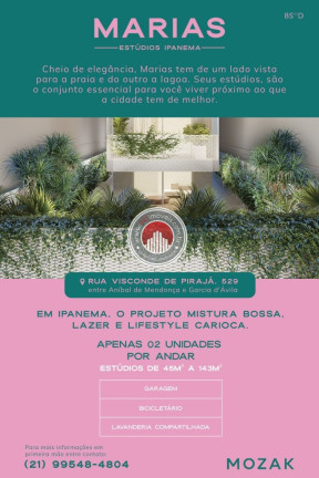 Imagem Apartamento com 1 Quarto à Venda, 45 m² em Ipanema - Rio De Janeiro Imagem Apartamento com 1 Quarto à Venda, 45 m² em Ipanema - Rio De Janeiro