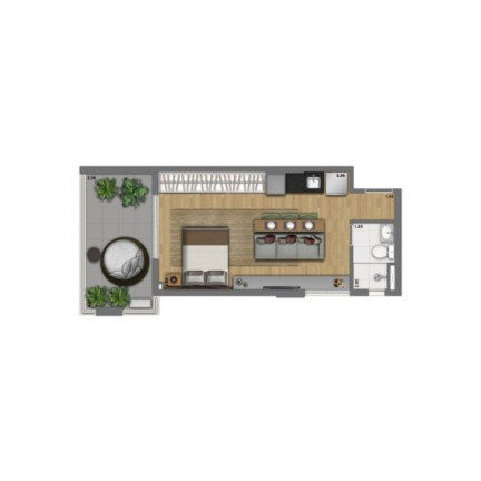 Imagem Apartamento com 1 Quarto à Venda, 30 m² em Consolação - São Paulo