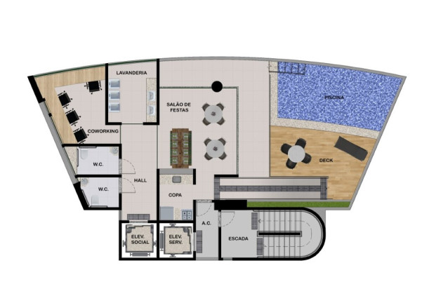 Imagem Apartamento com 1 Quarto à Venda, 32 m² em Rosarinho - Recife