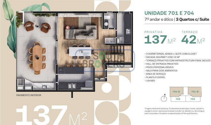 Imagem Apartamento com 3 Quartos à Venda, 66 m² em Portão - Curitiba Imagem Apartamento com 3 Quartos à Venda, 66 m² em Portão - Curitiba