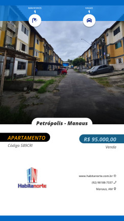 Apartamento à Venda, 49 m² em Petrópolis - Manaus