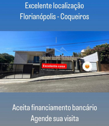 Casa com 3 Quartos à Venda, 335 m² em Coqueiros - Florianópolis
