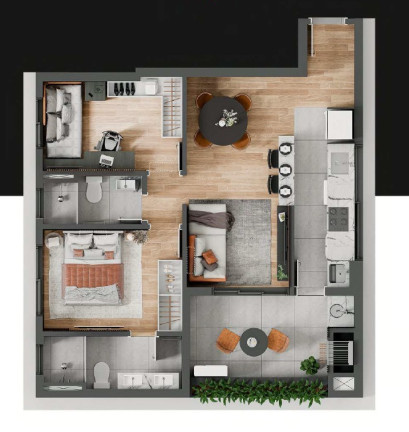 Imagem Apartamento com 2 Quartos à Venda, 59 m² em Vila Izabel - Curitiba