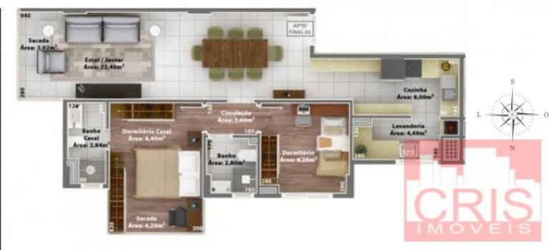 Imagem Apartamento com 1 Quarto à Venda, 64 m² em Cidade Alta - Bento Gonçalves Imagem Apartamento com 1 Quarto à Venda, 64 m² em Cidade Alta - Bento Gonçalves