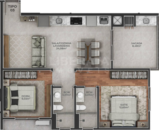 Imagem Apartamento com 1 Quarto à Venda, 45 m² em Meia Praia - Navegantes Imagem Apartamento com 1 Quarto à Venda, 45 m² em Meia Praia - Navegantes