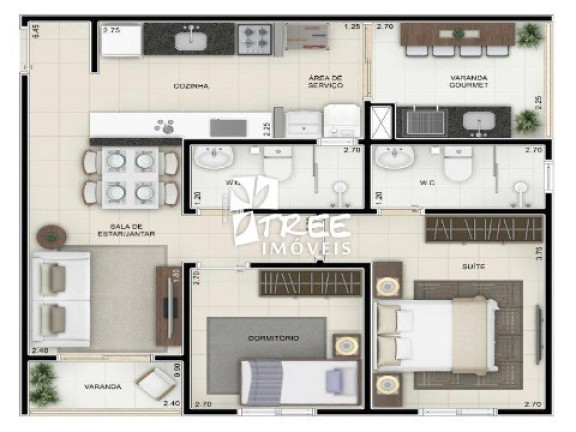 Imagem Apartamento com 2 Quartos à Venda, 51 m² em Chácaras Reunidas São Jorge - Sorocaba Imagem Apartamento com 2 Quartos à Venda, 51 m² em Chácaras Reunidas São Jorge - Sorocaba