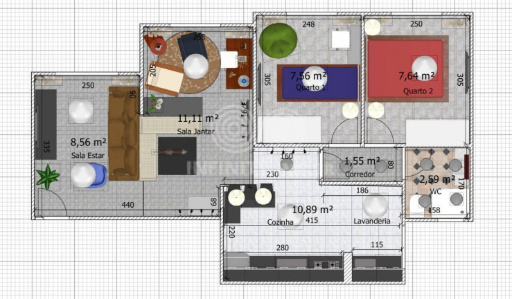 Imagem Apartamento com 2 Quartos à Venda, 56 m² em Grajaú - São Paulo