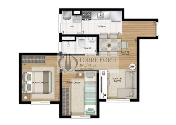 Imagem Apartamento com 2 Quartos à Venda, 42 m² em Cidade Ademar - São Paulo