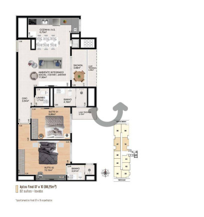 Imagem Apartamento com 2 Quartos à Venda, 100 m² em Centro - Santa Cruz Do Sul Imagem Apartamento com 2 Quartos à Venda, 100 m² em Centro - Santa Cruz Do Sul