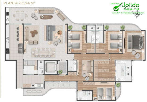 Imagem Apartamento com 4 Quartos à Venda, 255 m² em Meireles - Fortaleza