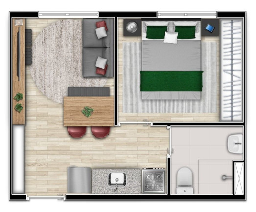 Imagem Apartamento com 2 Quartos à Venda, 40 m² em Bela Vista - São Paulo
