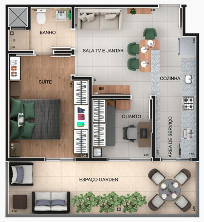 Imagem Apartamento com 2 Quartos à Venda, 63 m² em Novo Mundo - Curitiba Imagem Apartamento com 2 Quartos à Venda, 63 m² em Novo Mundo - Curitiba