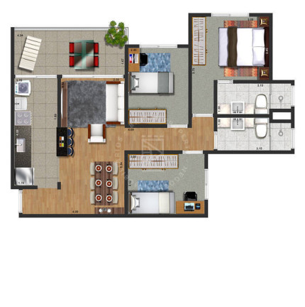Imagem Apartamento com 2 Quartos à Venda, 66 m² em Urbanova - São José Dos Campos Imagem Apartamento com 2 Quartos à Venda, 66 m² em Urbanova - São José Dos Campos
