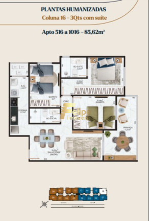 Imagem Imóvel com 3 Quartos à Venda, 82 m² em Jardim Camburi - Vitória Imagem Imóvel com 3 Quartos à Venda, 82 m² em Jardim Camburi - Vitória