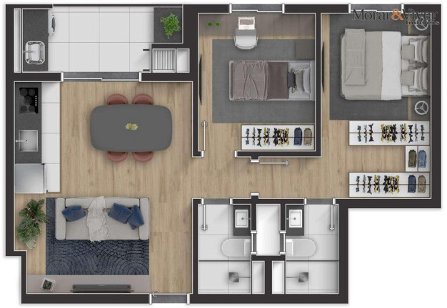 Imagem Apartamento com 1 Quarto à Venda, 36 m² em Portão - Curitiba