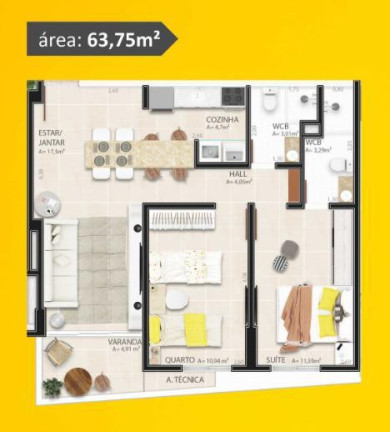 Imagem Apartamento com 3 Quartos à Venda, 90 m² em Jardim Oceania - João Pessoa
