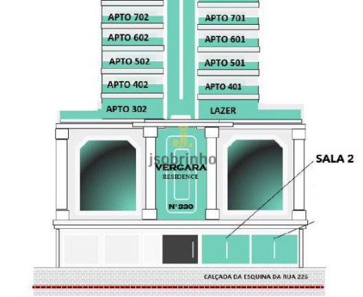 Sala Comercial à Venda, 59 m² em Meia Praia - Itapema