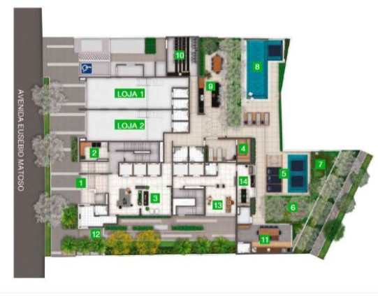 Apartamento com 1 Quarto à Venda, 24 m² em Pinheiros - São Paulo