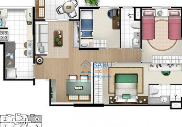 Imagem Apartamento com 3 Quartos à Venda, 74 m² em Barra Funda - São Paulo Imagem Apartamento com 3 Quartos à Venda, 74 m² em Barra Funda - São Paulo