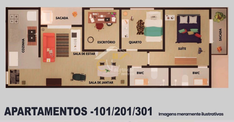 Imagem Apartamento com 2 Quartos à Venda, 68 m² em Centro - Pinhais Imagem Apartamento com 2 Quartos à Venda, 68 m² em Centro - Pinhais