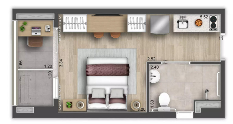 Imagem Imóvel com 1 Quarto à Venda, 35 m² em Butantã - São Paulo