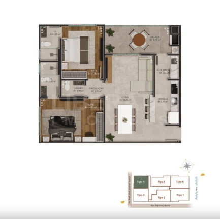 Imagem Apartamento com 2 Quartos à Venda, 89 m² em Gravatá - Navegantes Imagem Apartamento com 2 Quartos à Venda, 89 m² em Gravatá - Navegantes