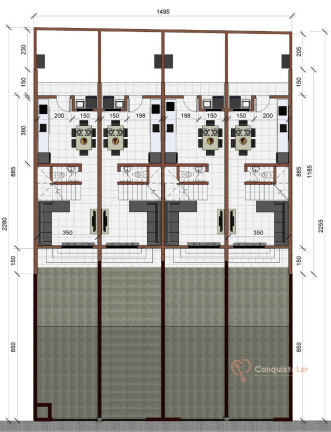 Imagem Casa com 2 Quartos à Venda, 71 m² em Barra Do Rio Cerro - Jaraguá Do Sul