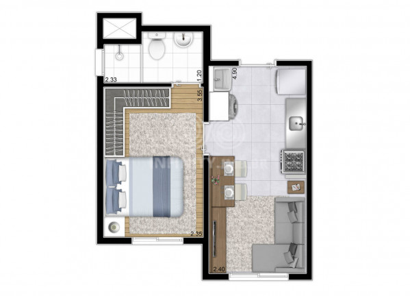 Imagem Apartamento com 1 Quarto à Venda, 27 m² em Jardim Marajoara - São Paulo Imagem Apartamento com 1 Quarto à Venda, 27 m² em Jardim Marajoara - São Paulo
