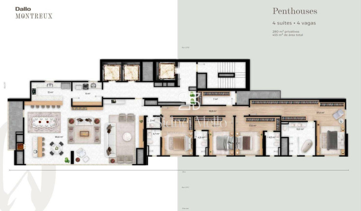 Imagem Cobertura com 4 Quartos à Venda, 280 m² em Centro - Itapema