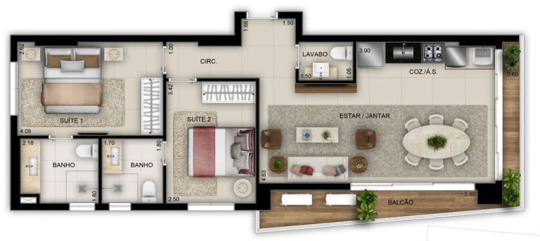Imagem Apartamento com 3 Quartos à Venda, 223 m² em Setor Marista - Goiânia