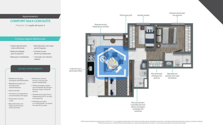 Foto do imóvel Apartamento com 2 Quartos à Venda, 50 m² em Belenzinho - São Paulo