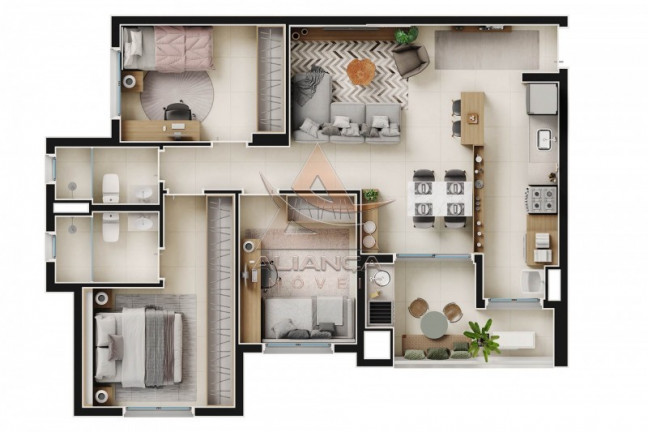 Imagem Apartamento com 3 Quartos à Venda, 83 m² em Jardim Botânico - Ribeirão Preto Imagem Apartamento com 3 Quartos à Venda, 83 m² em Jardim Botânico - Ribeirão Preto