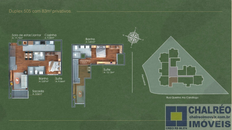 Imagem Imóvel com 1 Quarto à Venda, 53 m² em Candiago - Gramado