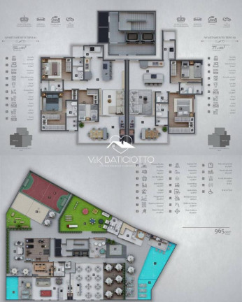 Apartamento com 2 Quartos à Venda, 77 m² em Zona 08 - Maringá