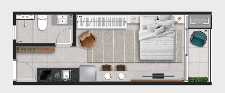 Imagem Apartamento com 1 Quarto à Venda, 46 m² em Vila Mariana - São Paulo Imagem Apartamento com 1 Quarto à Venda, 46 m² em Vila Mariana - São Paulo