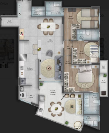 Imagem Apartamento com 3 Quartos à Venda, 149 m² em Forte - Praia Grande