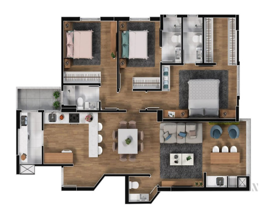 Imagem Apartamento com 3 Quartos à Venda, 121 m² em Saguaçu - Joinville Imagem Apartamento com 3 Quartos à Venda, 121 m² em Saguaçu - Joinville