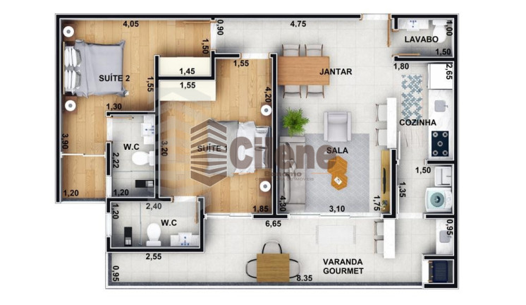 Imagem Apartamento com 2 Quartos à Venda, 64 m² em Itaguá - Ubatuba