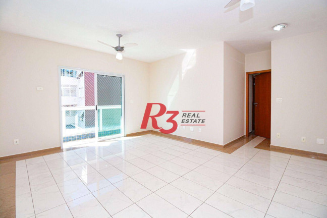 Imagem Apartamento com 3 Quartos para Alugar, 101 m² em Embaré - Santos